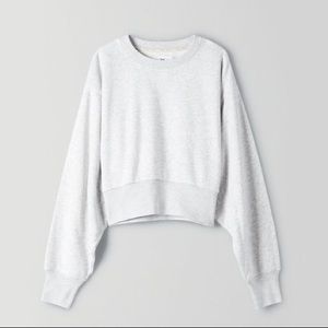 TNA Grey Cropped Sweatshirt